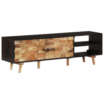 Tv-Meubel 140X30X45 Cm En Massief Acaciahout Ruw mangohout