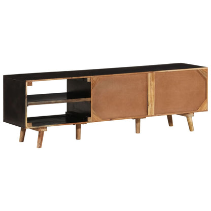 Tv-Meubel 140X30X45 Cm En Massief Acaciahout Ruw mangohout