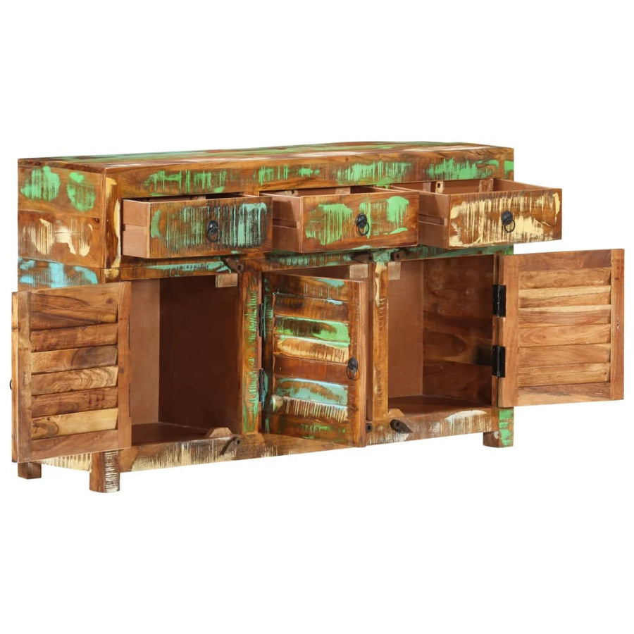 Dressoir 110x30x65 cm massief gerecycled hout
