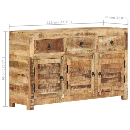 Dressoir 110 x 30 x 65 cm massief mangohout