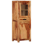 Opbergkast 40x34x110 cm massief acaciahout