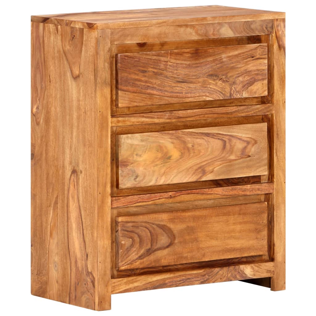 Ladekast 60x33x75 cm massief acaciahout