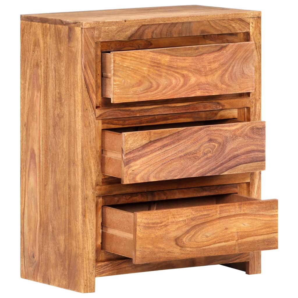 Ladekast 60x33x75 cm massief acaciahout