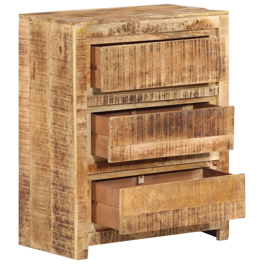 Ladekast 60x33x75 cm massief mangohout