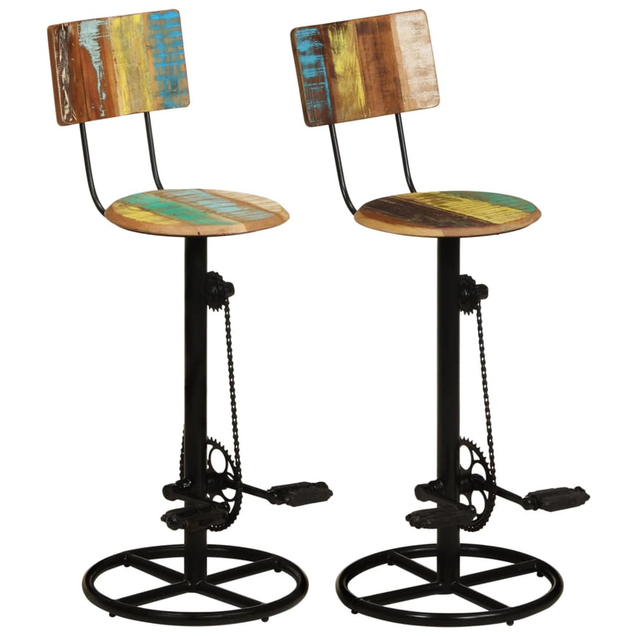 Barkrukken Massief Gerecycled Hout 44 x 44 x 112 cm