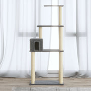 Kattenkrabpaal 147 cm lichtgrijs