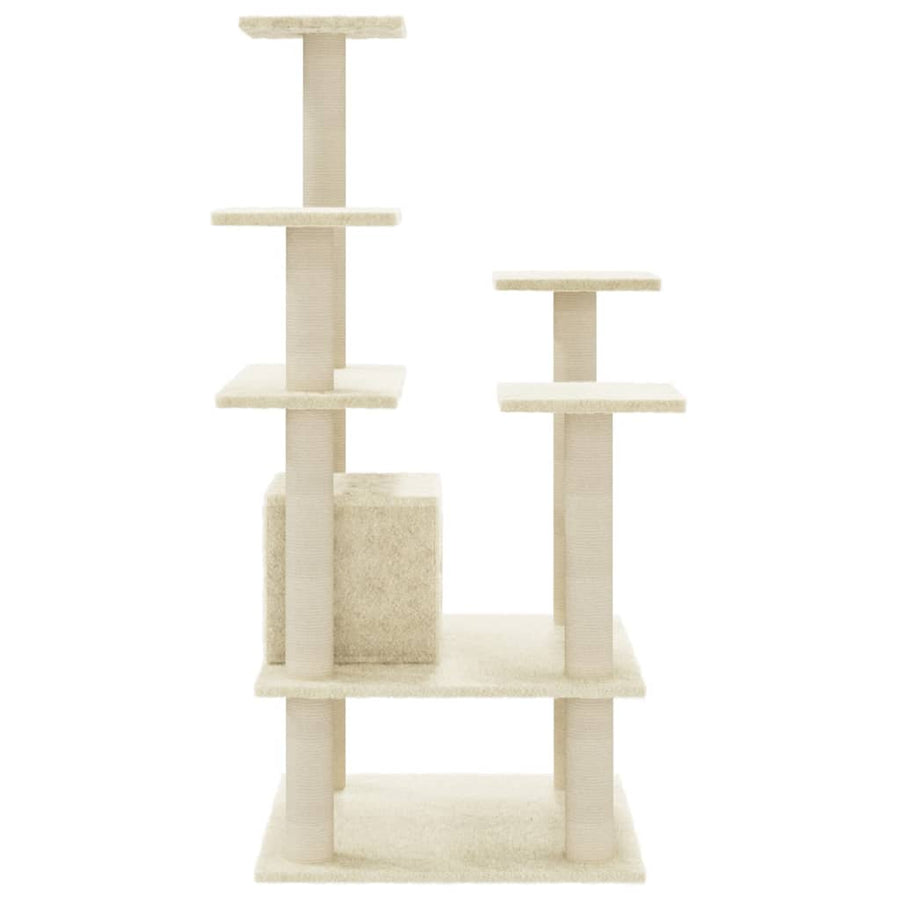 Kattenkrabpaal Met Sisal Krabpalen 110 Cm Kleurig Crème