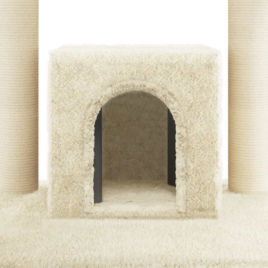 Kattenkrabpaal Met Sisal Krabpalen 110 Cm Kleurig Crème