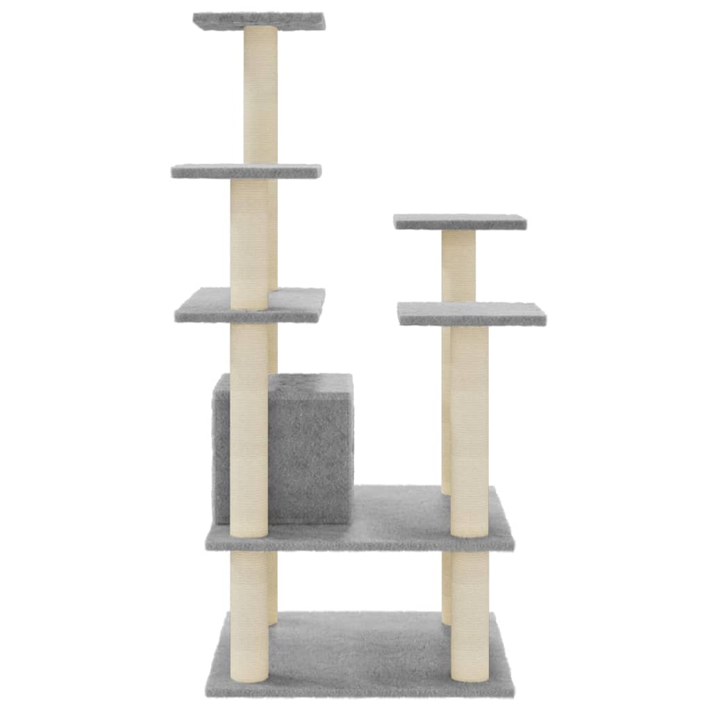 Kattenkrabpaal Met Sisal Krabpalen 110 Cm Lichtgrijs