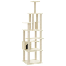 Kattenkrabpaal Met Sisal Krabpalen 183 Cm Crèmekleurig