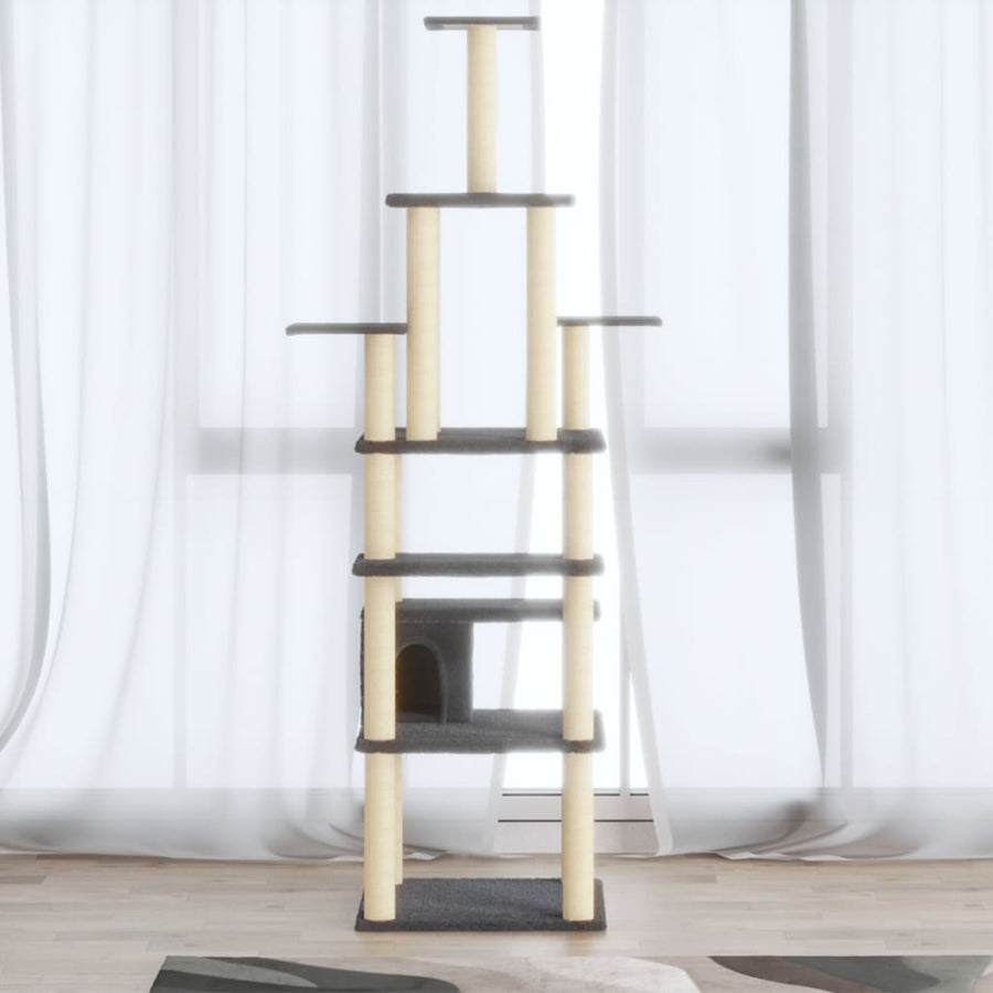 Kattenkrabpaal Met Sisal Krabpalen 183 Cm Crèmekleurig