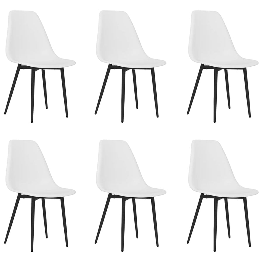 Eetkamerstoelen Pp 6 Wit