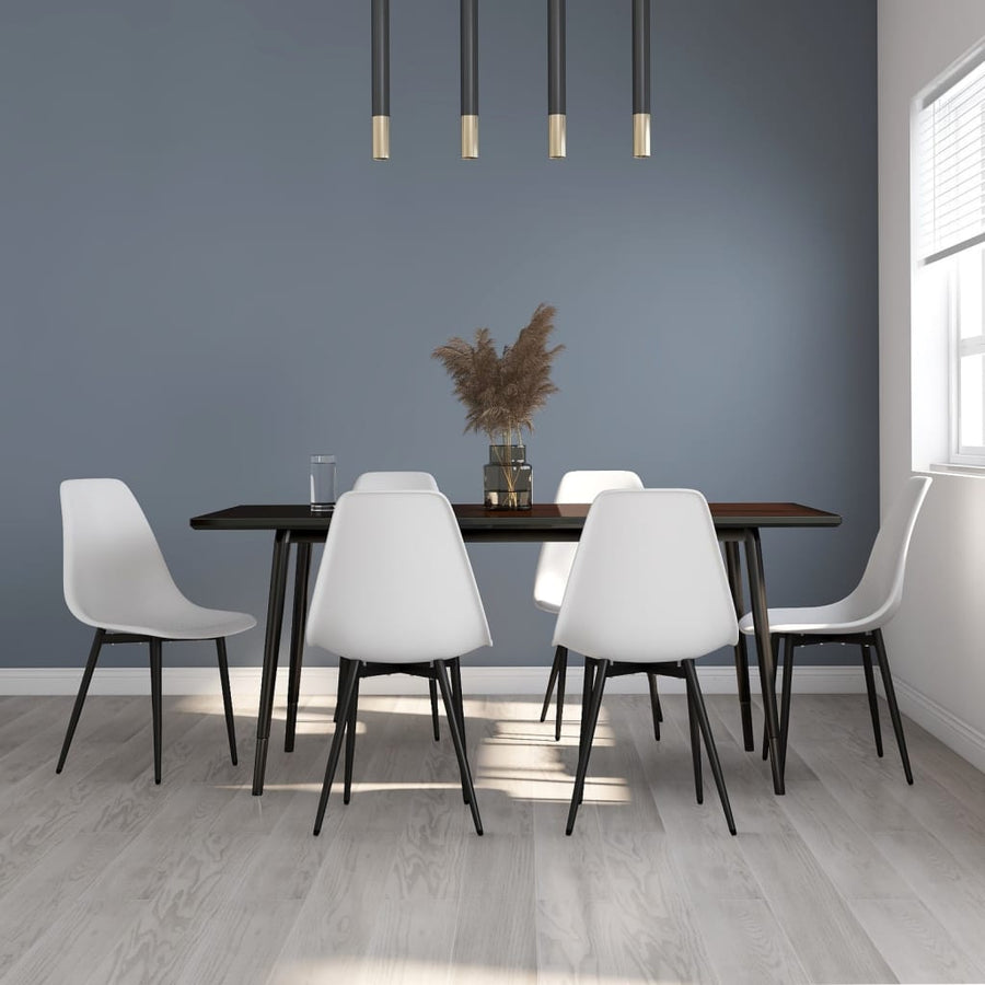 Eetkamerstoelen Pp 6 Wit