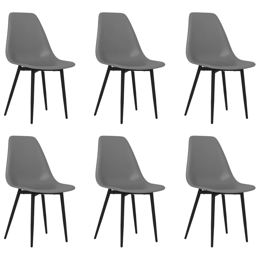 Eetkamerstoelen Pp 6 Grijs