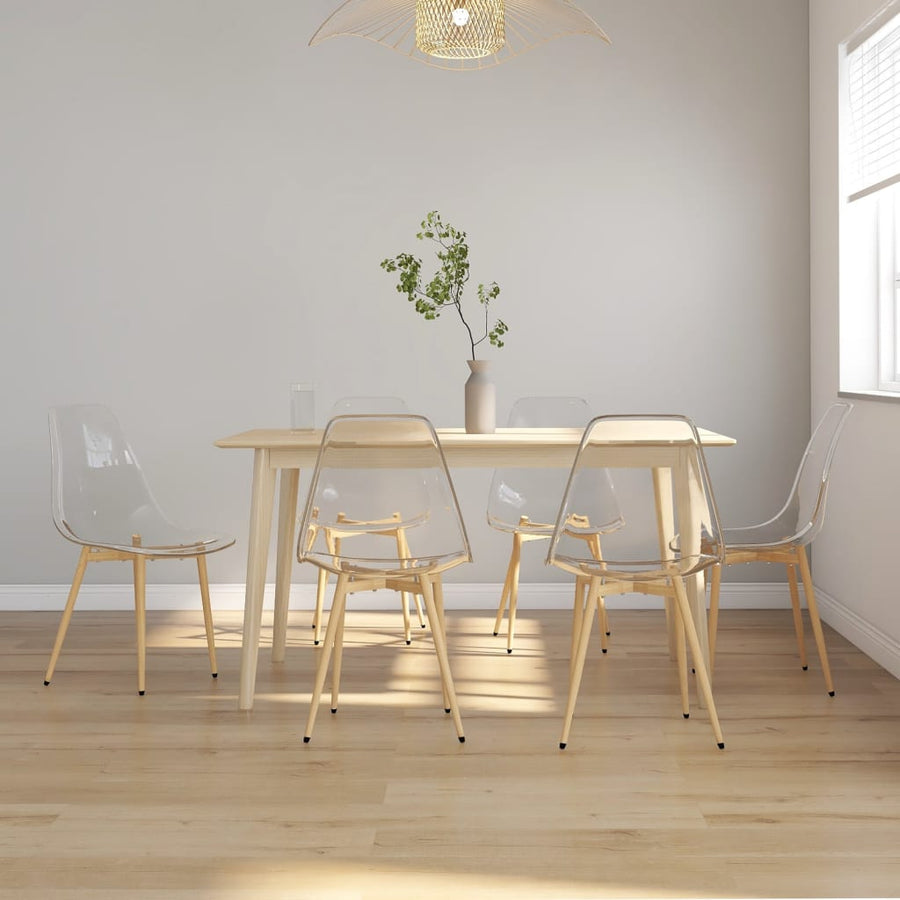 Eetkamerstoelen Pet Transparant 6