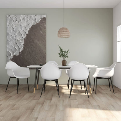 Eetkamerstoelen Pp 6 Wit