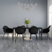 Eetkamerstoelen 6 st PP zwart 64x59x84 cm