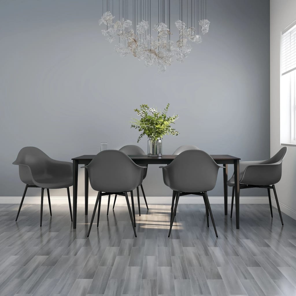 Eetkamerstoelen Pp 6 Grijs