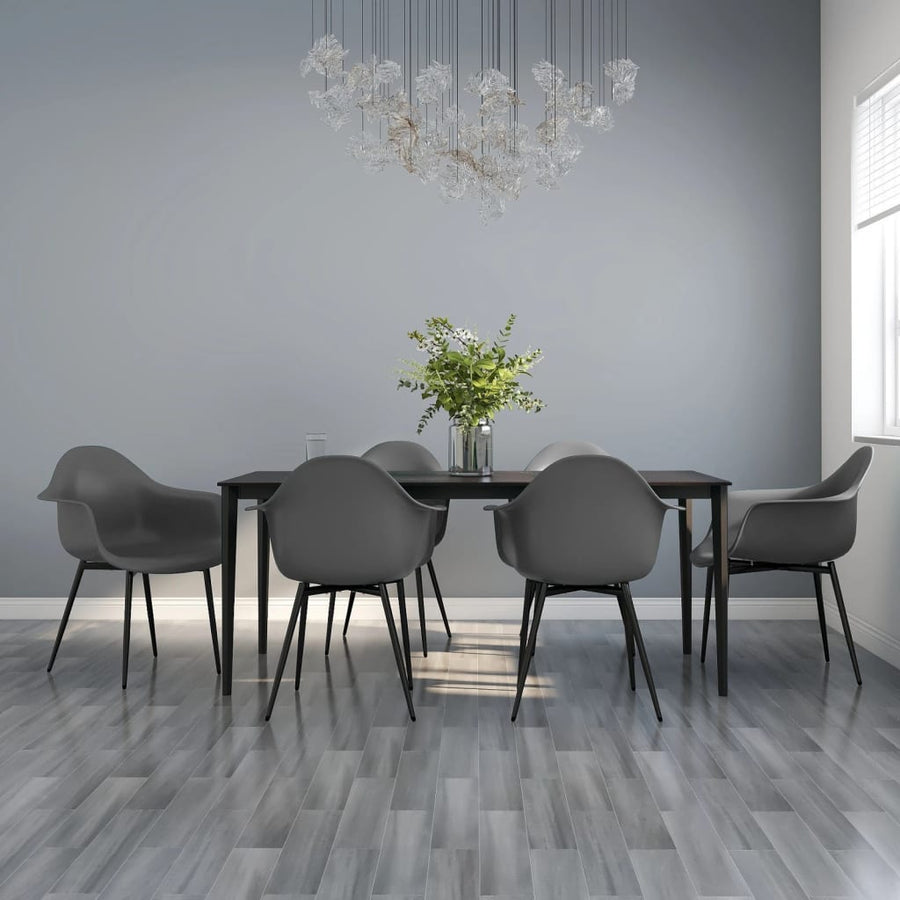 Eetkamerstoelen Pp 6 Grijs