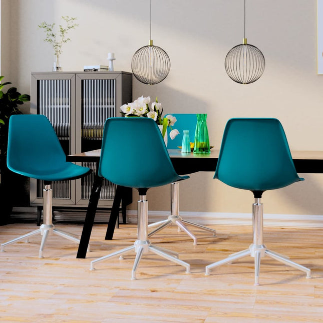 Eetkamerstoelen Draaibaar 4 St Polypropeen Turquoise