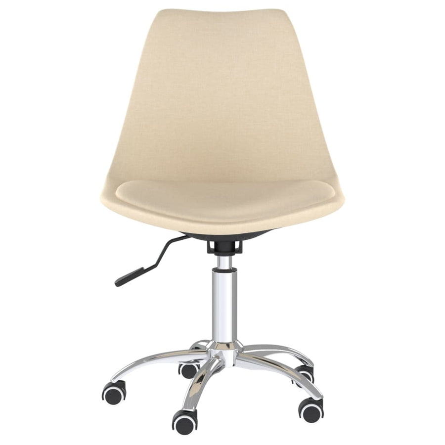 Eetkamerstoelen Draaibaar Stof Kleurig 4 Crème