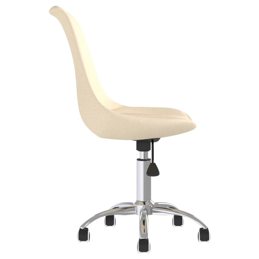 Eetkamerstoelen Draaibaar Stof Kleurig 4 Crème