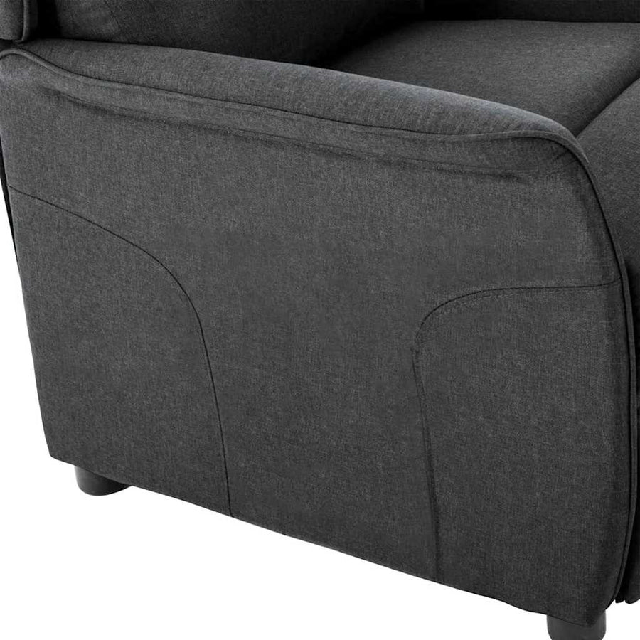 Ligstoel Donkergrijs 67.5 x 93.5 x 101.5 cm Stof