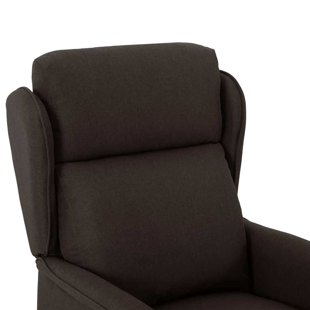 Ligstoel Donkerbruin 67.5 x 93.5 x 101.5 cm Stof
