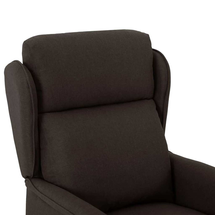 Ligstoel Donkerbruin 67.5 x 93.5 x 101.5 cm Stof