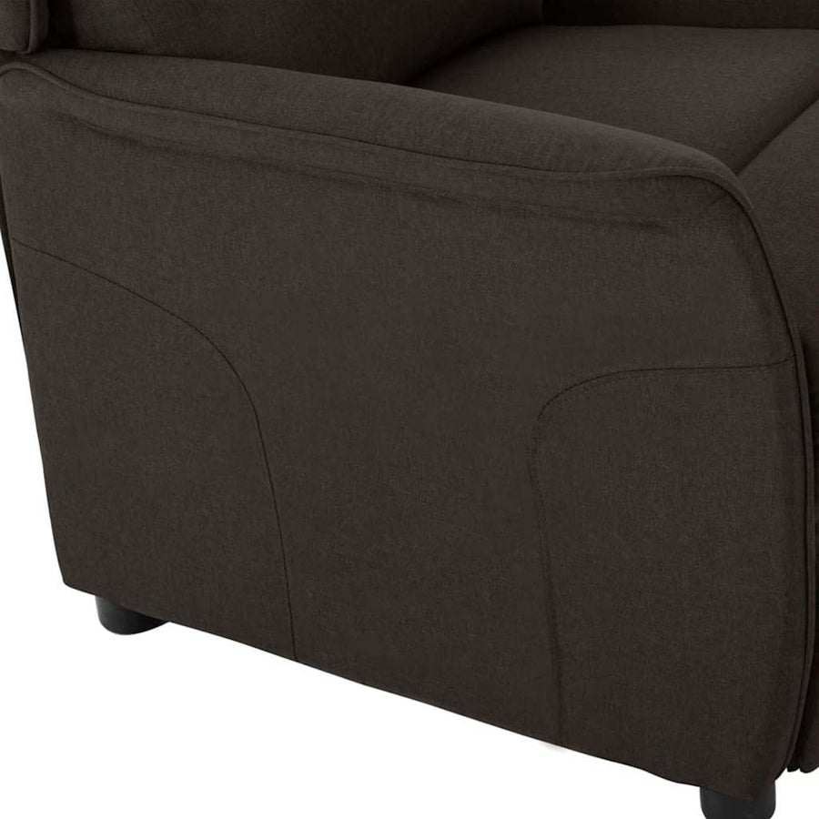 Ligstoel Donkerbruin 67.5 x 93.5 x 101.5 cm Stof