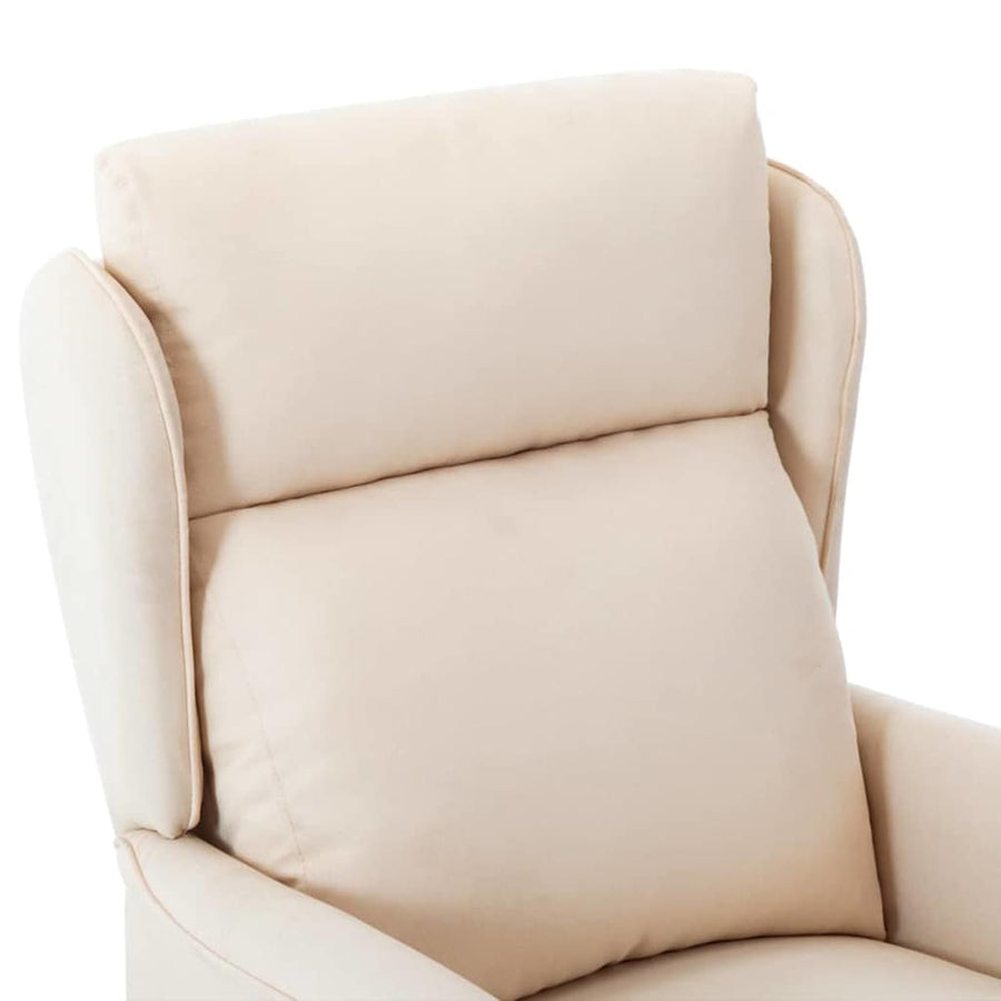 Ligstoel Crème 67.5 x 93.5 x 101.5 cm Stof