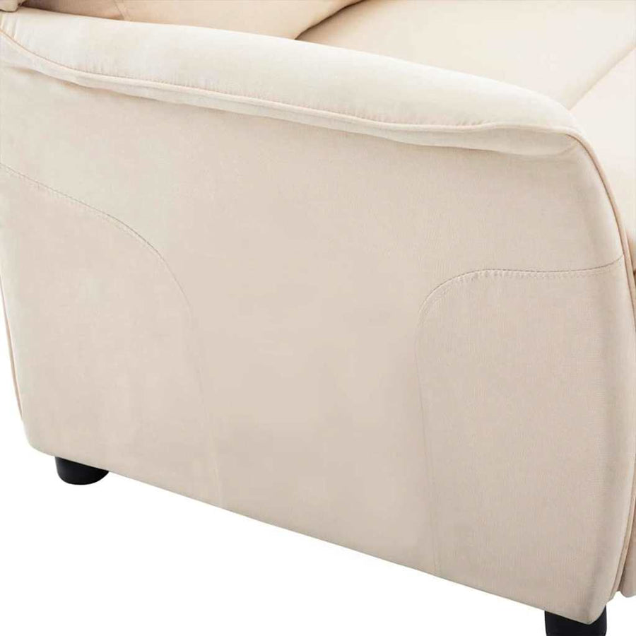 Ligstoel Crème 67.5 x 93.5 x 101.5 cm Stof