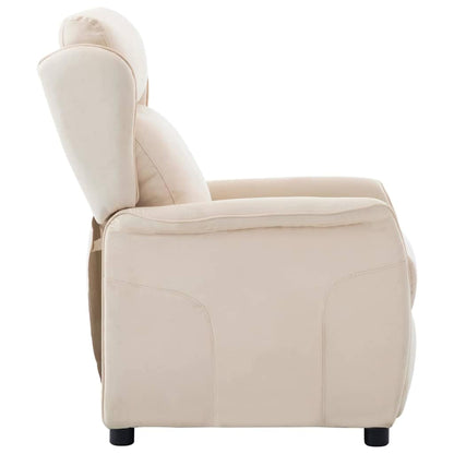 Ligstoel Crème 67.5 x 93.5 x 101.5 cm Stof