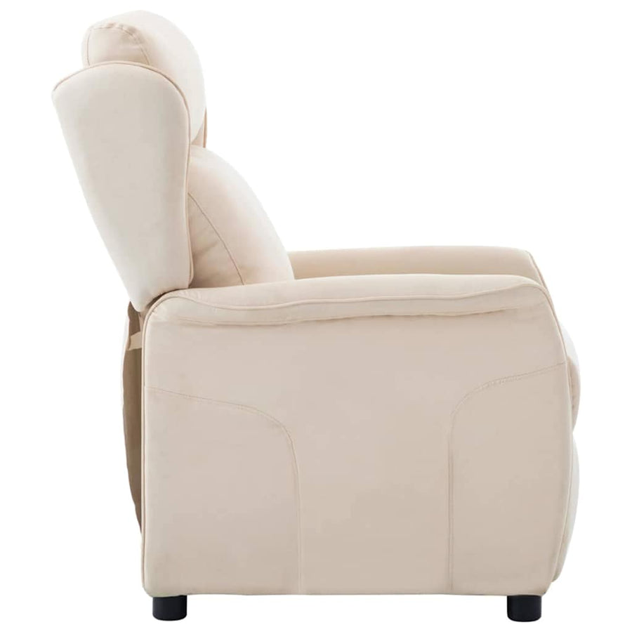 Ligstoel Crème 67.5 x 93.5 x 101.5 cm Stof