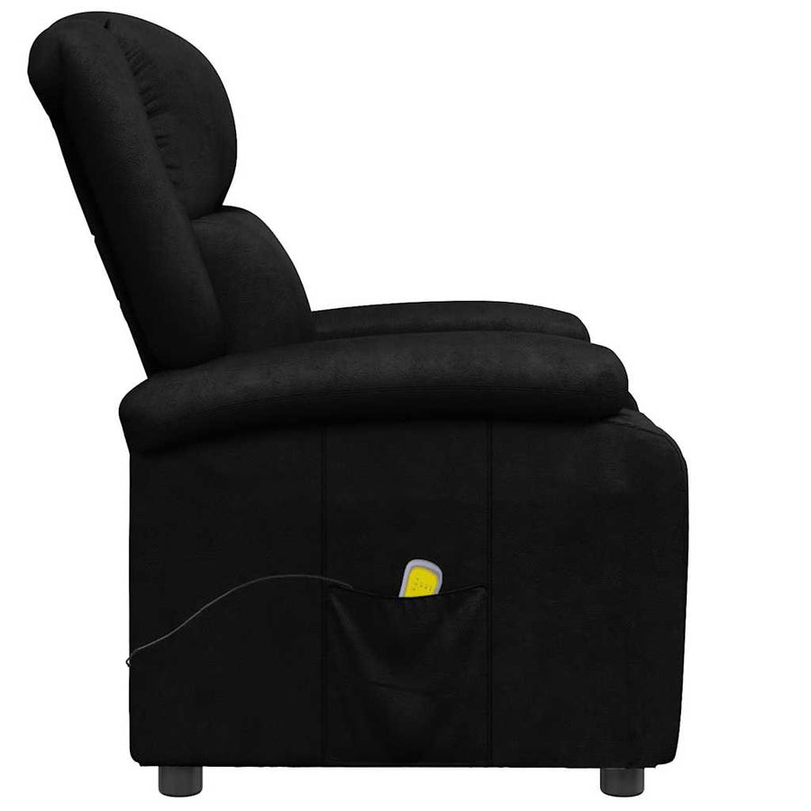 Massagestoel kunstleer zwart