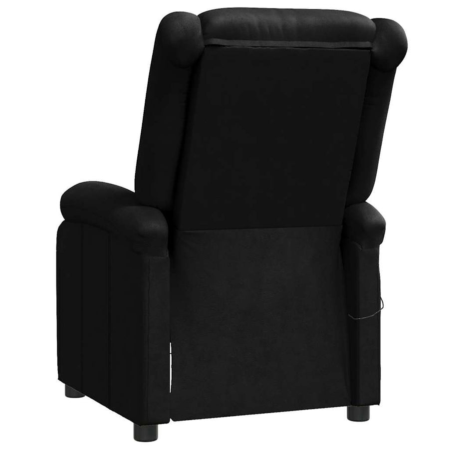 Massagestoel kunstleer zwart