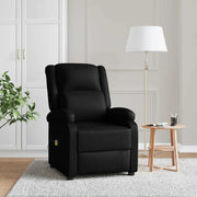 Massagestoel kunstleer zwart 70x93x98 cm