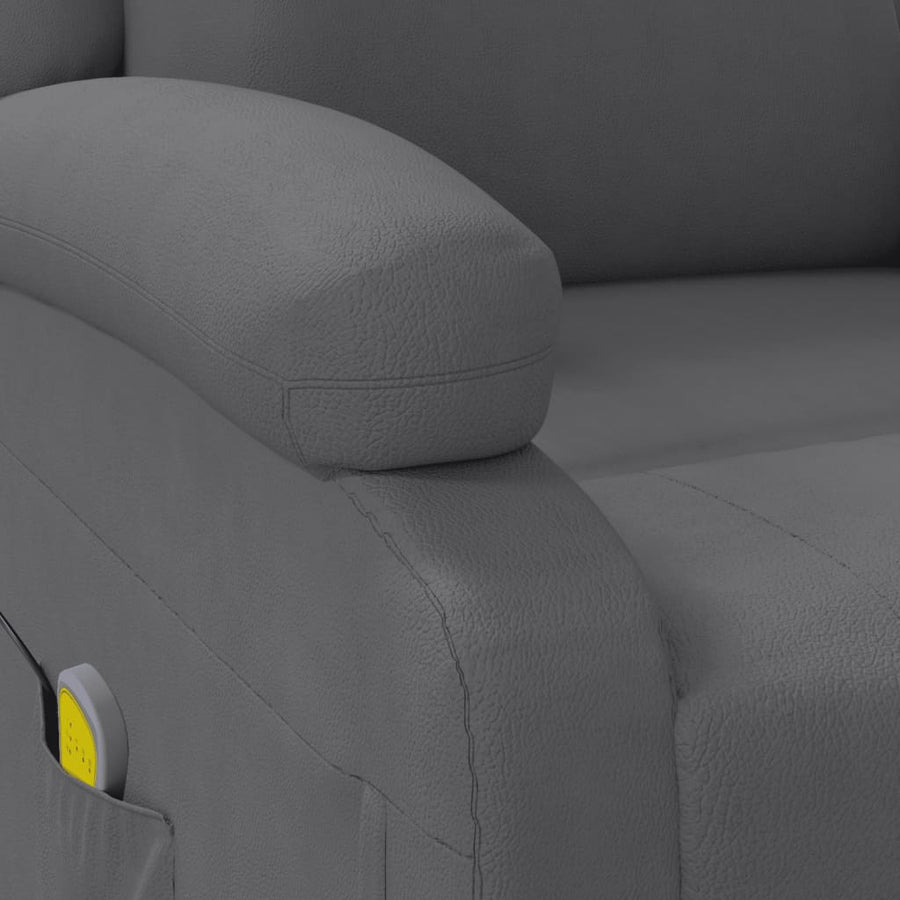 Massagestoel Kunstleer Grijs