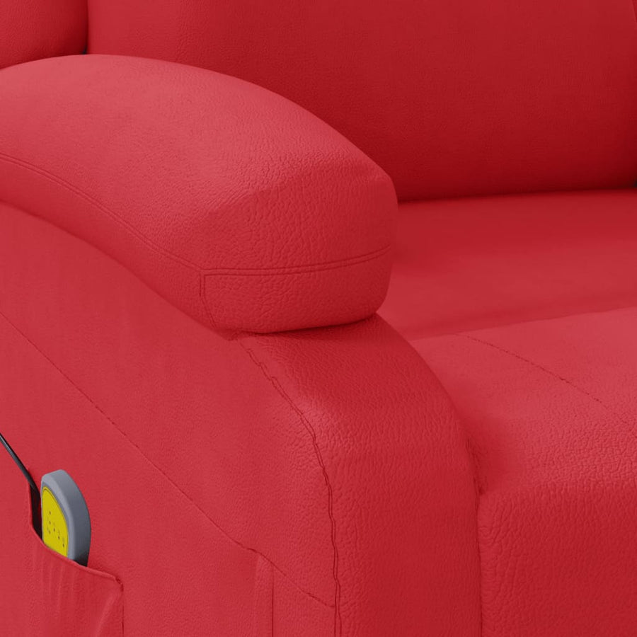 Massagestoel Kunstleer Rood