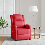 Massagestoel kunstleer rood