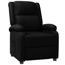 Fauteuil Verstelbaar Kunstleer Zwart