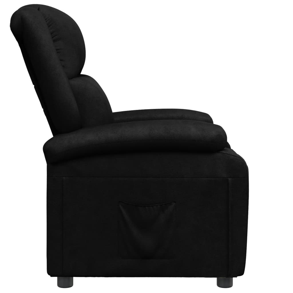 Fauteuil Verstelbaar Kunstleer Zwart