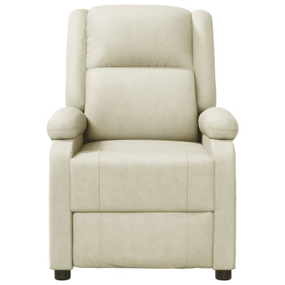 Fauteuil verstelbaar kunstleer wit