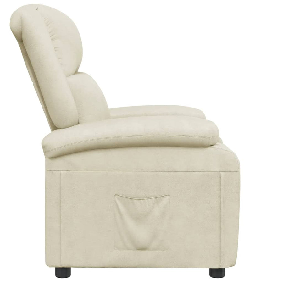 Fauteuil verstelbaar kunstleer wit
