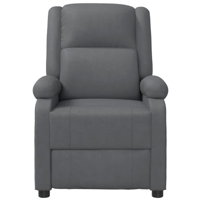 Fauteuil Verstelbaar Kunstleer Grijs