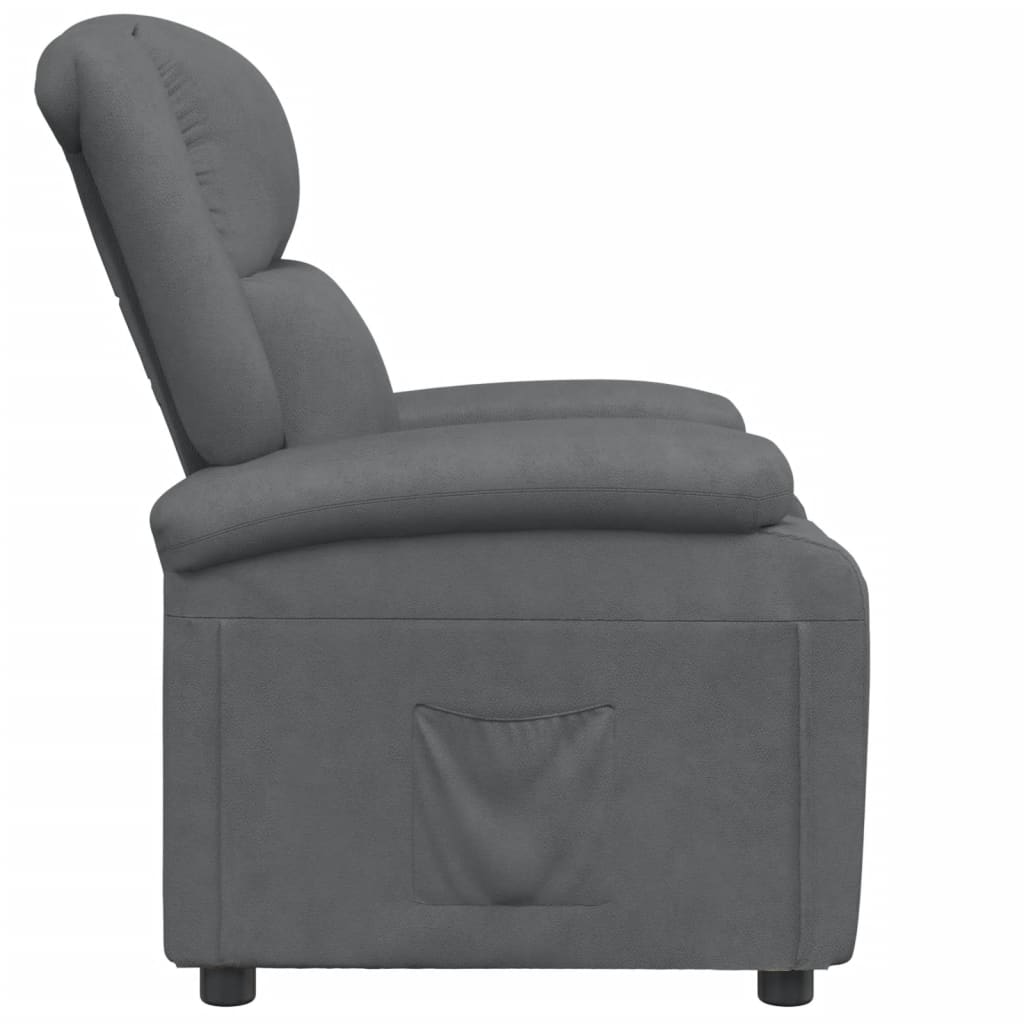 Fauteuil Verstelbaar Kunstleer Grijs