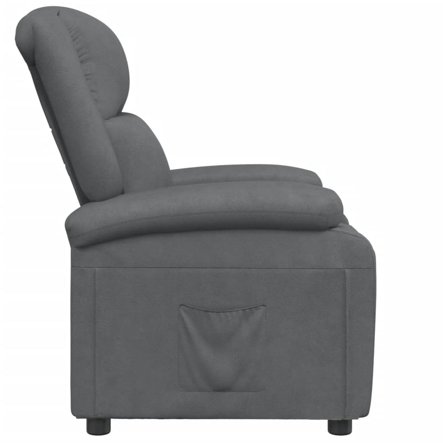 Fauteuil Verstelbaar Kunstleer Grijs