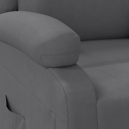 Fauteuil Verstelbaar Kunstleer Grijs