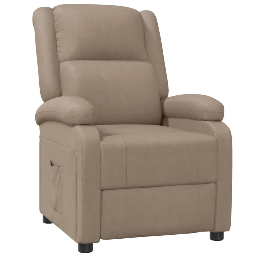 Fauteuil Verstelbaar Kunstleer Kleurig Cappuccino