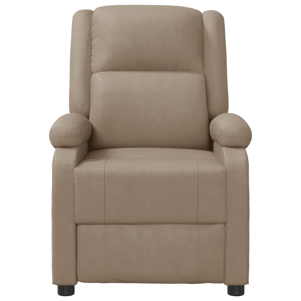 Fauteuil Verstelbaar Kunstleer Kleurig Cappuccino